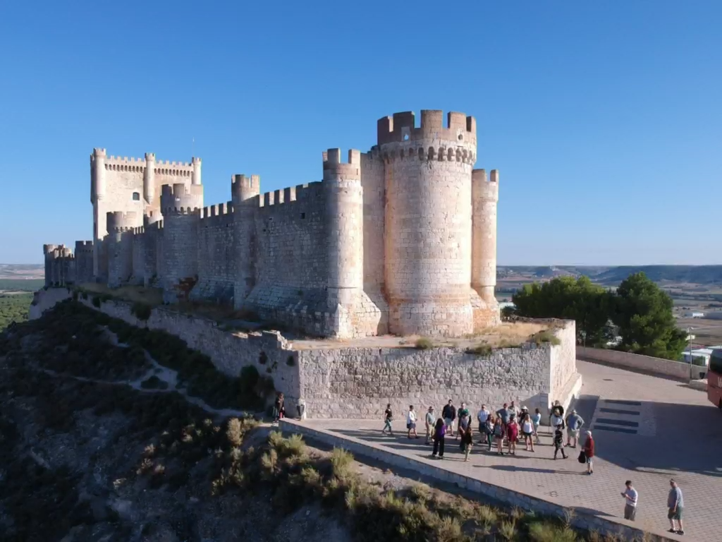 visiting the castle of Peñafiel in Ribera de Duero